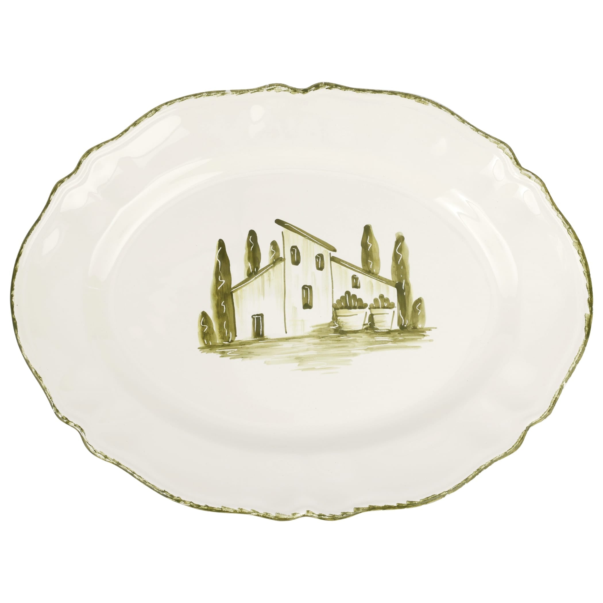 Borgo Verde Oval Platter